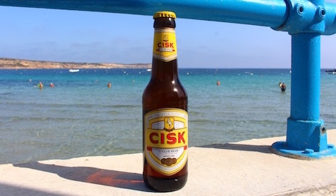 マルタ島のシスクビール